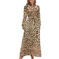 thumbnail image 1 of Leopard Dress Animal Print Kawaii Maxi Dress Street Style Beach Long Dresses High Waist Printed Vestido, 1 of 2