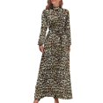 thumbnail image 1 of Leopard Dress Animal Print Kawaii Maxi Dress Street Style Beach Long Dresses High Waist Printed Vestido, 1 of 2