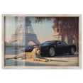 thumbnail image 1 of Leopard Elegance France Shadowbox Print Car Art by Art Remedy, Blonde Frame, 24 x 16, 1 of 6