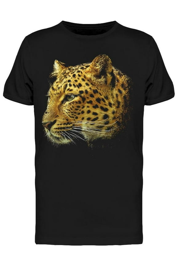 Leopard Face T-Shirt Men -Image by Shutterstock, Male Medium