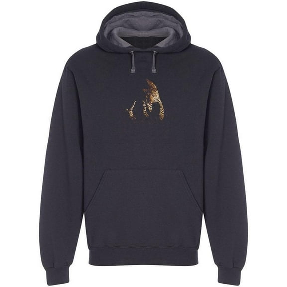 Leopard Fading Away Hoodie Men -Image by Shutterstock, Male XX-Large