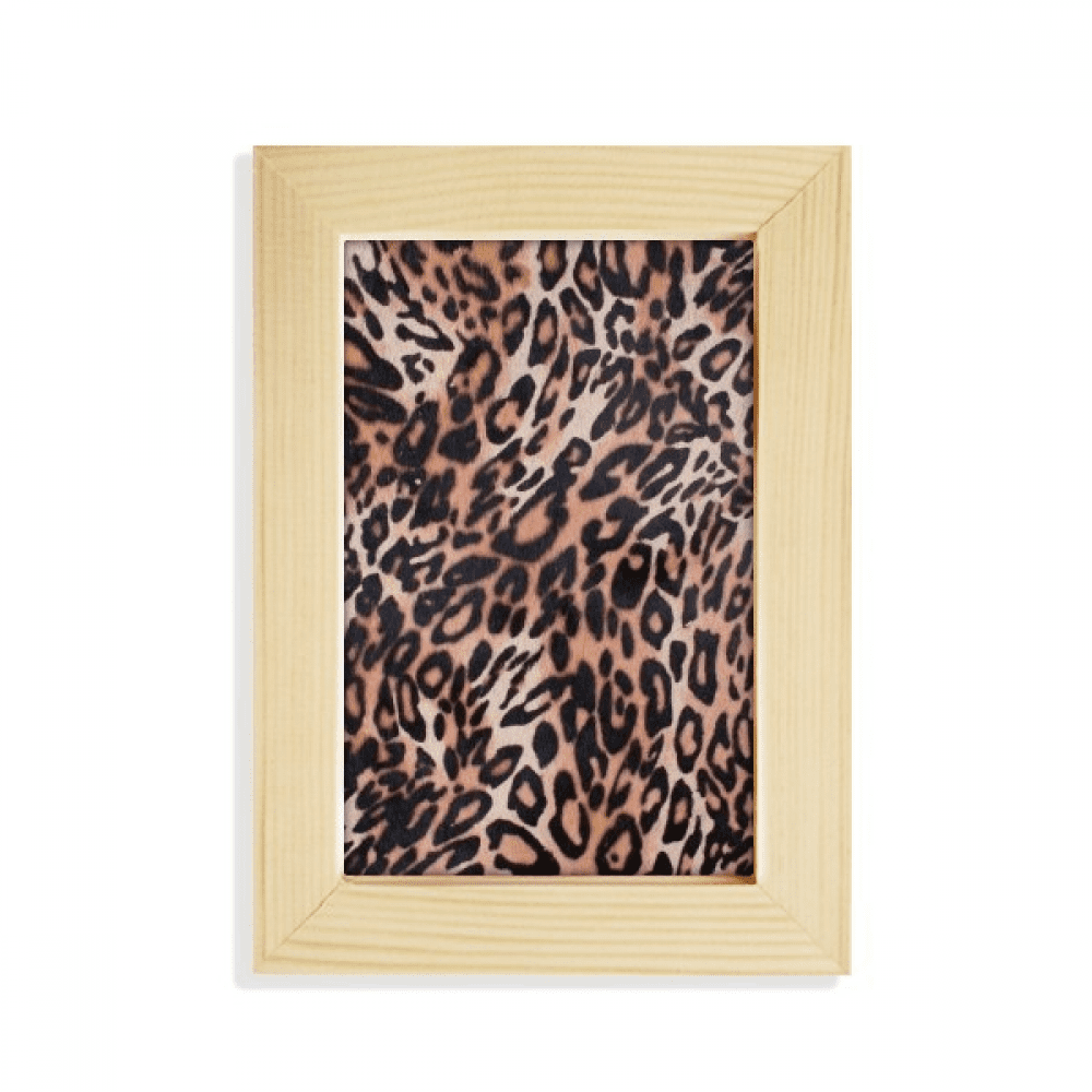 Leopard Feather Design Desktop Display Photo Frame Picture Art Painting ...