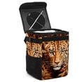 thumbnail image 1 of Leopard Foldable, with Lid, Leak-Proof, Hanging Storage Bag Car Trash Can - Car Garbage Can - Trash Can for Car, 1 of 1