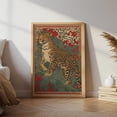 Leopard Folk Art Vintage Jungle Animal Illustration Pdf And Jpg Wall ...