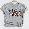 thumbnail image 1 of Leopard Football Mom Graphic Tee, 1 of 5