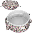 thumbnail image 1 of Leopard Full Print Drawstring Cosmetic & Makeup Bag – Large Portable Makeup Organizer with Inner Zipper Pocket & Mesh Compartment, Travel Toiletry Bag for Women, 1 of 5