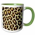 thumbnail image 1 of 3drose, Leopard Fur Pattern - Na02 Aje0301 - Adam Jones, 15oz Two-tone Green Mug, 1 of 6