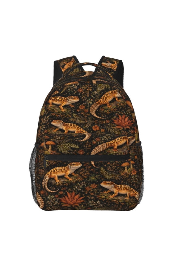 Leopard Gecko Backpack Lightweight Travel Bag for Men and Women
