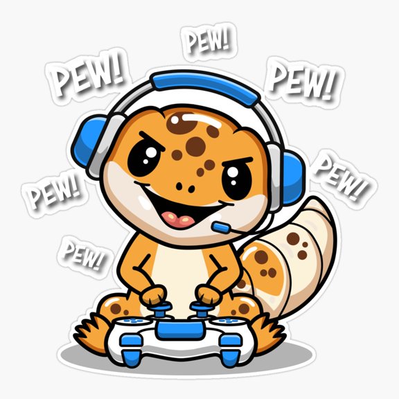 Leopard Gecko Er, Phone Decal Water Bottle Stickers Car Decals, Funny Birthday Gift