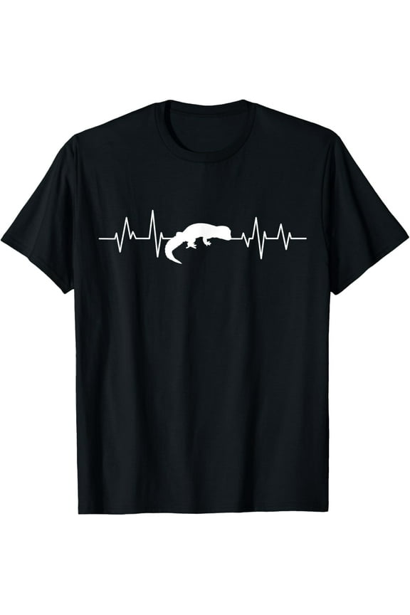 Leopard Gecko Heartbeat Lizard Reptile T-Shirt