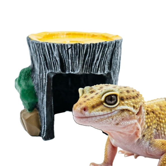 Leopard Gecko Hide Cave Reptile Hideout for Tank Accessories