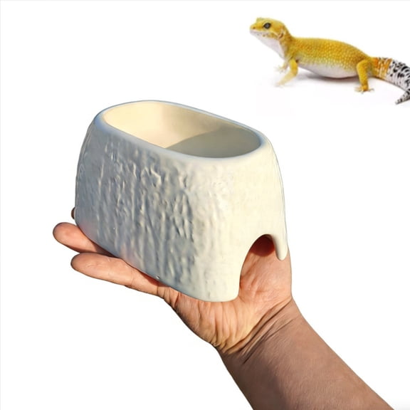 Leopard Gecko Hide Reptile Hideout Humid Cave for Snakes, Lizards, Frogs
