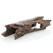 Leopard Gecko Hide, Reptile Hideout, Resin Simulated Hollow Log for Aquarium, Betta Fish Hideout, Reptile Tank Accessories for Corn Snakes, Lizards, Axolotls
