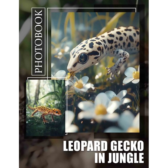 Leopard Gecko In Jungle Photo Book: Explore 40 Stunning Images Of Unique Reptiles In Their Natural Habitat For Enthusias, (Paperback)