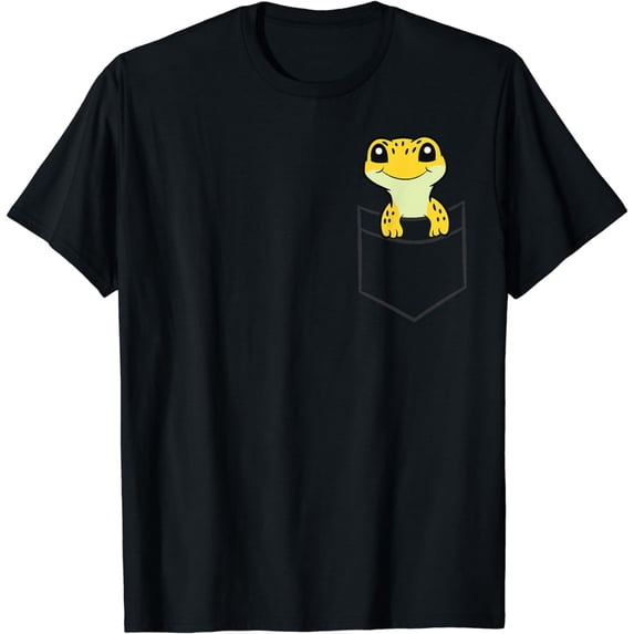 Leopard Gecko In The Pocket Cute Pocket Leopard Gecko T-Shirt