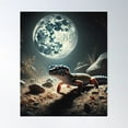 thumbnail image 1 of Leopard Gecko Night Stalker Poster Wall Art, Modern Wall Decor For Living Room Bedroom, 16x24 UNFRAMED, 1 of 2