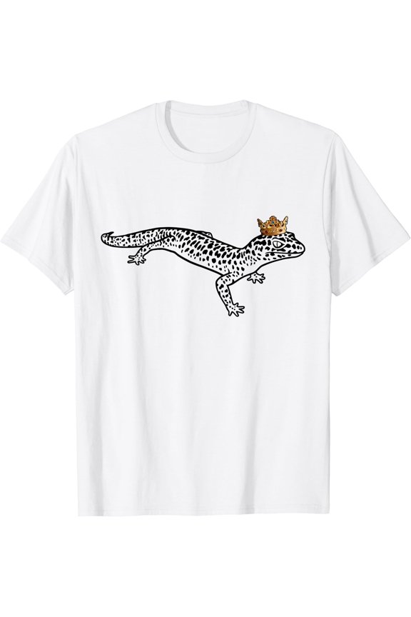 Leopard Gecko Wearing Crown T-Shirt