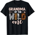 thumbnail image 1 of Leopard Grandma Of Wild One Jungle 1st Birthday Decorations T-Shirt Black Small, 1 of 4