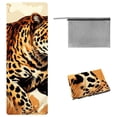 thumbnail image 1 of Leopard Gym Towel with Storage Bag, 72.8"x26.8", Suitable for Yoga, Pilates, Fitness, etc. - Yoga Mat Towel, Yoga Towels, Yoga Towel, 1 of 6
