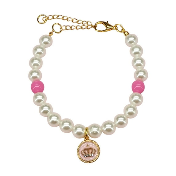 Luoyaxxxxx Pet Collar Pet Pearl Necklace Cat Dog Pearl Collar Pet Pendant The Dog Store