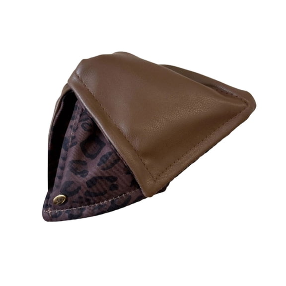 Leopard Hair Clip With Comfortable Fabric Accent 13cm Practical Size For Securing Various Hairstyles Effortlessly