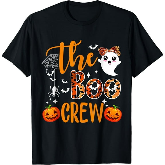 Leopard Halloween Boo Crew Halloween Costume T-Shirt