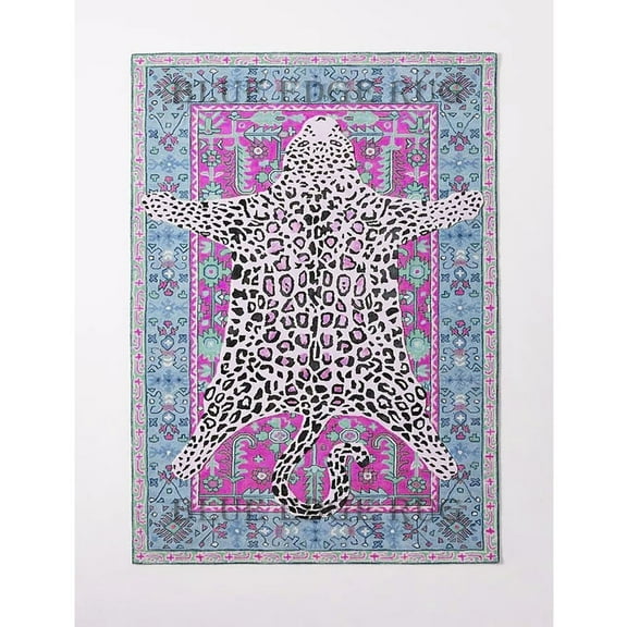 Leopard Hand-Tufted Carpet Tiger/Animal Pattern Wool Area Rug – Luxurious, Durable & Soft – Perfect for Living Room, Bedroom, or Nursery Décor.