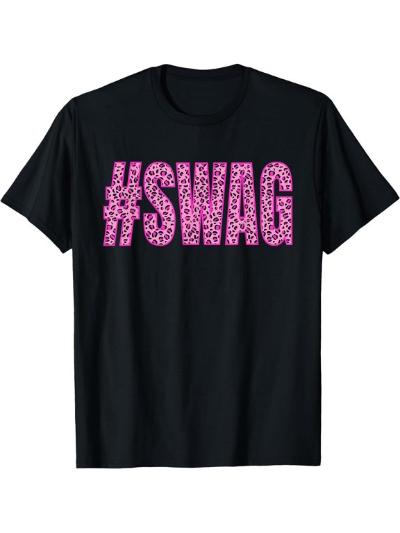Leopard Hashtag Swag T-shirt