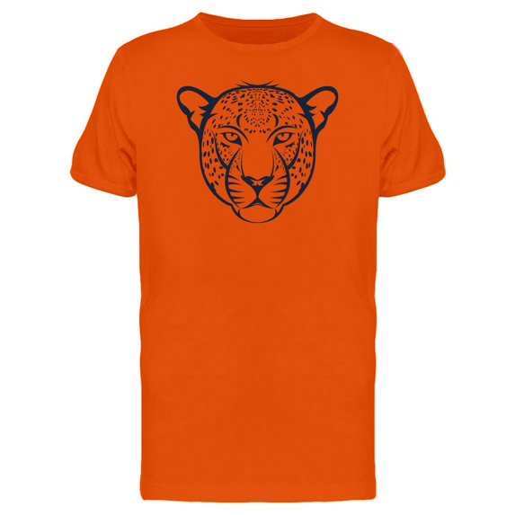 Leopard Head Hipster Face Grunge Tee Men's -Image by Shutterstock