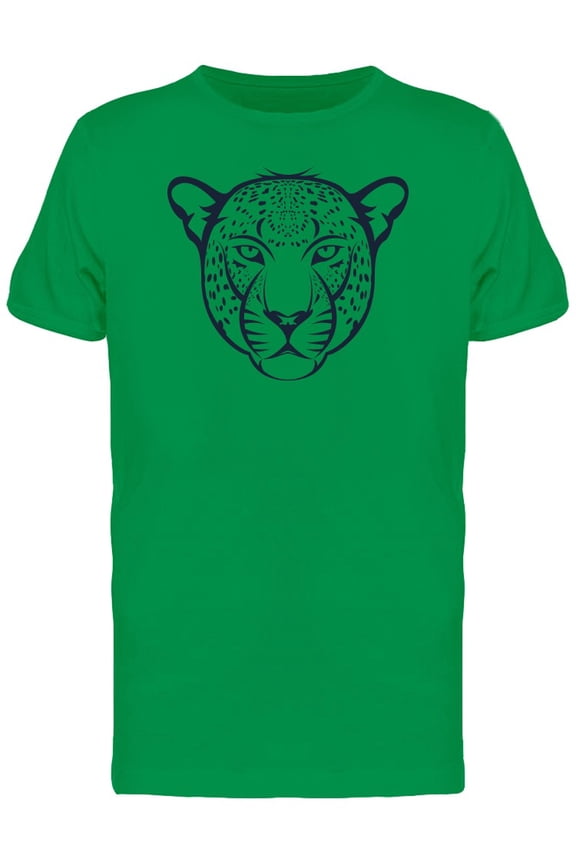 Leopard Head Hipster Face Grunge Tee Men's -Image by Shutterstock