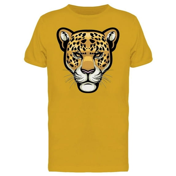 Leopard Head. Sticker T-Shirt Men -Image by Shutterstock, Male Small