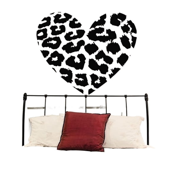 Leopard Heart Spot Vinyl Wall Decal Print Art Decor Sticker Home DIY Removable Mural 24*20inch