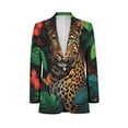 thumbnail image 1 of Leopard Hidden Jungle Foliage Beauty Men's Suit Blazer Casual Party Wear Slim Fit Suit Jacket Fashionable Luxury British Style Men Suit Coat, 1 of 5