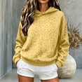 thumbnail image 1 of Leopard Hoodie for Women Oversized Y2k Print Hoodies Pullover Casual Trendy Hooded Fall Sweatshirts with Pockets(Yellow,XXL), 1 of 3