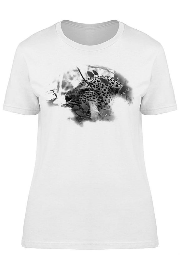 Leopard In A Tree T-Shirt Women -Image by Shutterstock, Female Medium