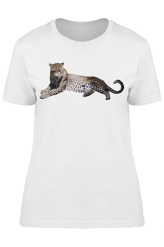 Leopard In Photo Studio T-Shirt Women -Image by Shutterstock, Female Large