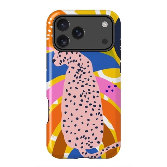 Leopard Jungle Rainbow Scenic Fantasy Case for iPhone 17 16 15 14 13 12 11 Pro Max