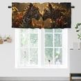 thumbnail image 1 of Leopard Kitchen Window Curtain Valance African Wildlife Animal Jungle Natural Scenery Window Valance for Bedroom Bathroom Living Room Dining Room Valances Set 54 by 18 in, 1 Panel, 1 of 6