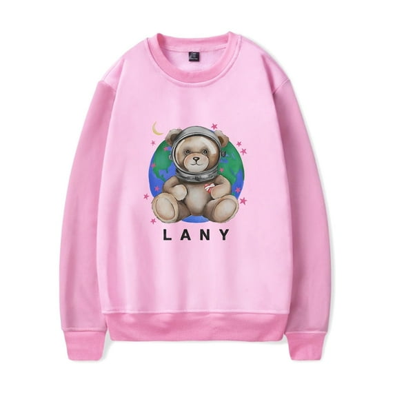 Leopard LANY Crewneck Cherry Logo Printed Sweatshirt Tracklist Long Sleeve Men Women Streetwear