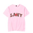 thumbnail image 1 of Leopard LANY T-Shirt Cherry Logo Printed Top Short Sleeve Men Women Pullover Streetwear T Shirts, 1 of 2