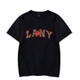 thumbnail image 1 of Leopard LANY T-Shirt Cherry Logo Printed Top Short Sleeve Men Women Pullover Streetwear T Shirts, 1 of 2