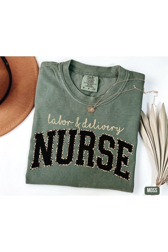 Leopard Labor And Delivery Registered Nurse Nursing Graduation Cheetah Print Nicu Rn Bsn T-Shirt All Size S-3XL