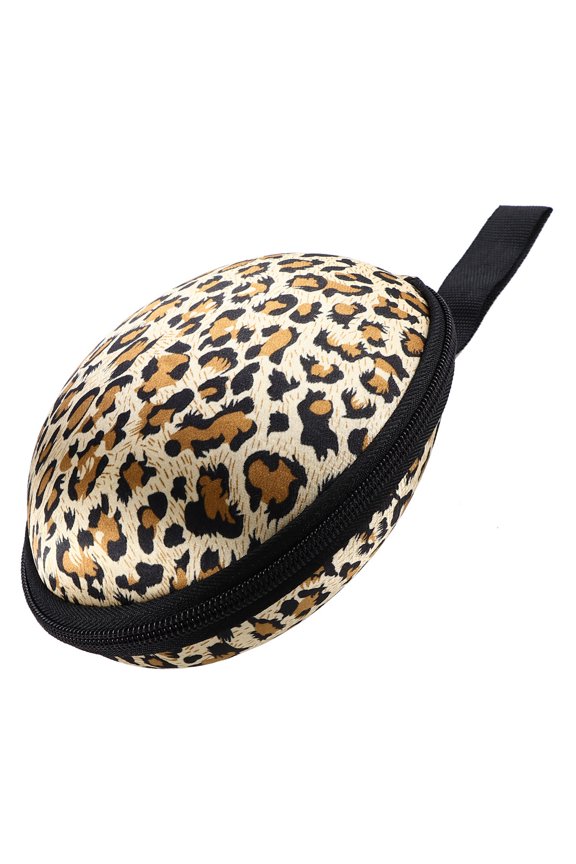 Leopard Lingerie Case Soft Waterproof Material with Two Way Zipper for Bra Storage