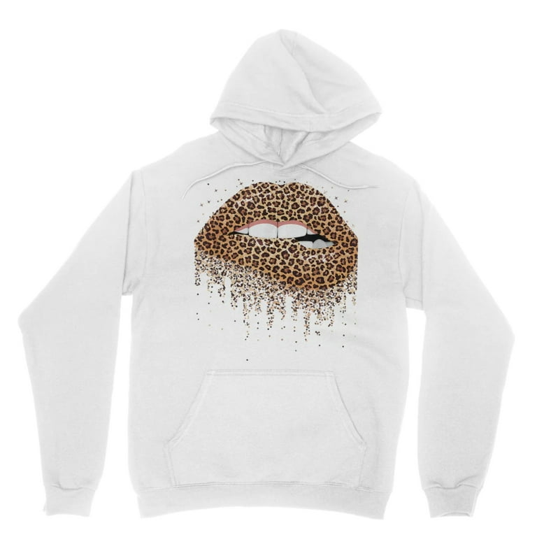 Leopard print lips online sweatshirt