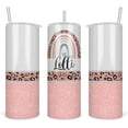 thumbnail image 1 of Leopard Lolli Tumbler - Lolli Rainbow Tumbler - Mothers Day Gifts Lolli - Leopard Rainbow Lolli Travel Cup - Tumbler With Straw And Lid - 20 Oz - Insulated Stainless Steel, 1 of 2