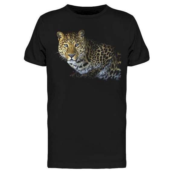 Leopard Looking At Front T-Shirt Men -Image by Shutterstock, Male x-Large