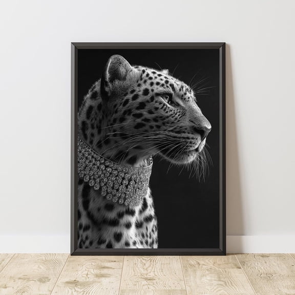 Leopard Luxury Animal Glam Wildlife Poster Unframed Paper Print