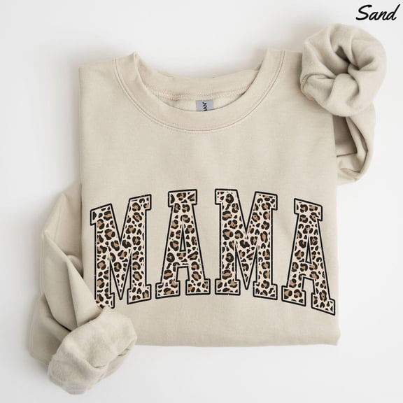 Leopard Mama Sweatshirt, Cute Mom Shirt, Retro Mama Shirt, Varsity Mama Crewneck, Mom,Mom , Cheetah Mama Sweatshirt Tshirt All Size S-5XL