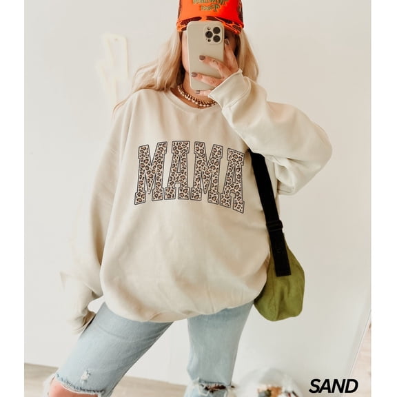 Leopard Mama Sweatshirt, Leopard Print, Mom LIfe Shirt, Mothers Day Gift, Gift for Her