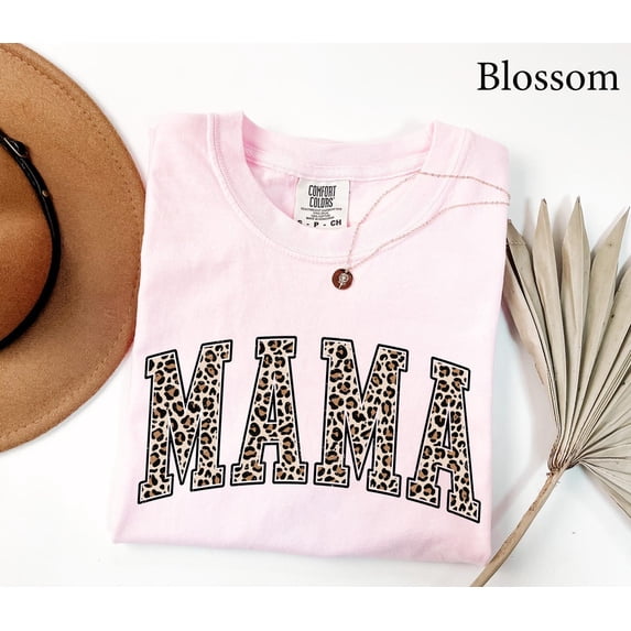 Leopard Mama T-Shirt Funny Mama Shirt Pregnancy Announcement New Mom Mother's Day Gift Graphic Tee